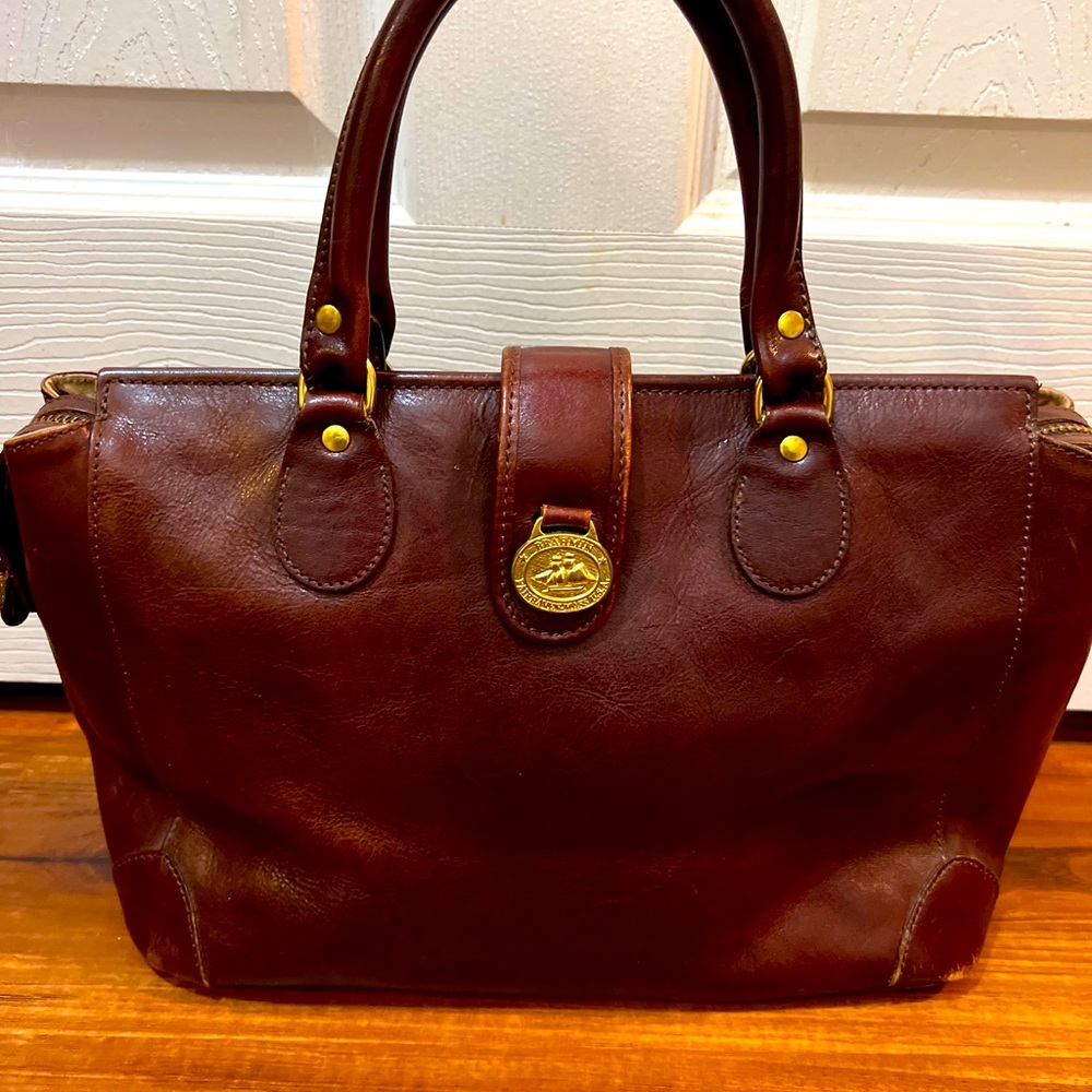 Brahim vintage leather bag made in USA